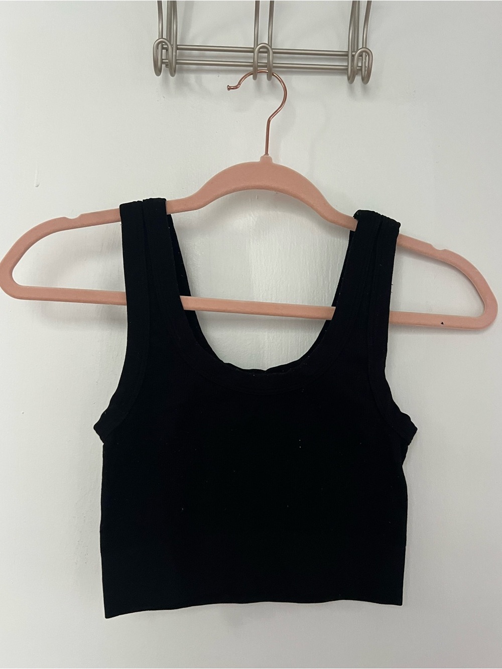 PacSun Black Ribbed Scoop Neck Tank